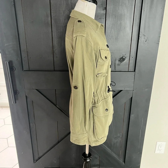 Rag & Bone O’Hara Cargo Utility Jacket Army Green Military Casual Women’s 2 - Picture 7 of 14